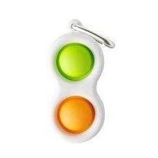 Mini Simple Dimple Fidget Toy Green / Orange