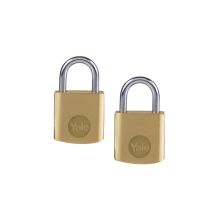 Yale 30mm Brass Padlock Duo Pack