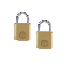 Yale 40mm Brass Padlock Duo Pack