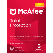 McAfee Total Protection 5 Devices 1 Year ESD