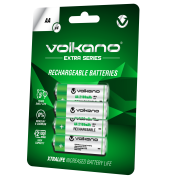 Volkano Extra Series Rechargeable Batteries AA Pack Of 4