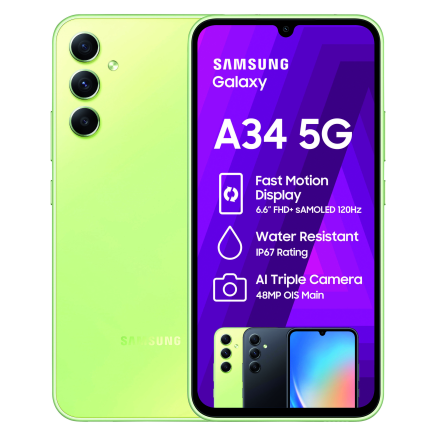 Samsung Galaxy A34 5G, View Specs & Camera