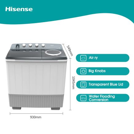 twin tub washing machine dimensions