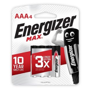 Energizer Max AAA 4 Pack