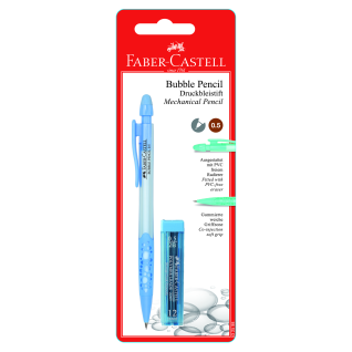 "Faber Castell Bubble Mechanical Pencil 0,5mm Plus Spare Leads"