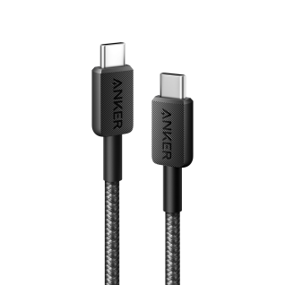 Anker 322 USB-C To USB-C Cable (3FT Braided) - Black