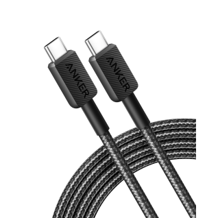 Anker 322 USB-C To USB-C Cable (6FT Braided) - Black