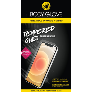 Body Glove Apple iPhone 12 12 Pro Tempered Glass Screenguard Clear