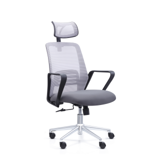 Everfurn Voyeur Ergo High Back Chair 2 White