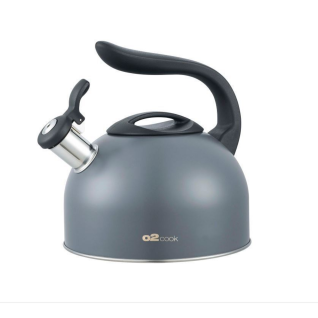 O2 Matt Grey 3L Whistling kettle