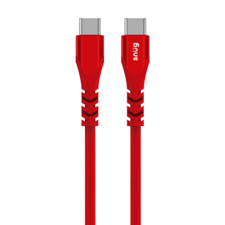 Snug TypC To TypC Silicone Cable 1.2M Red