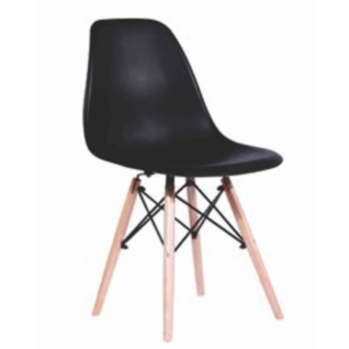 Vegas Style Mid Back Chair Black